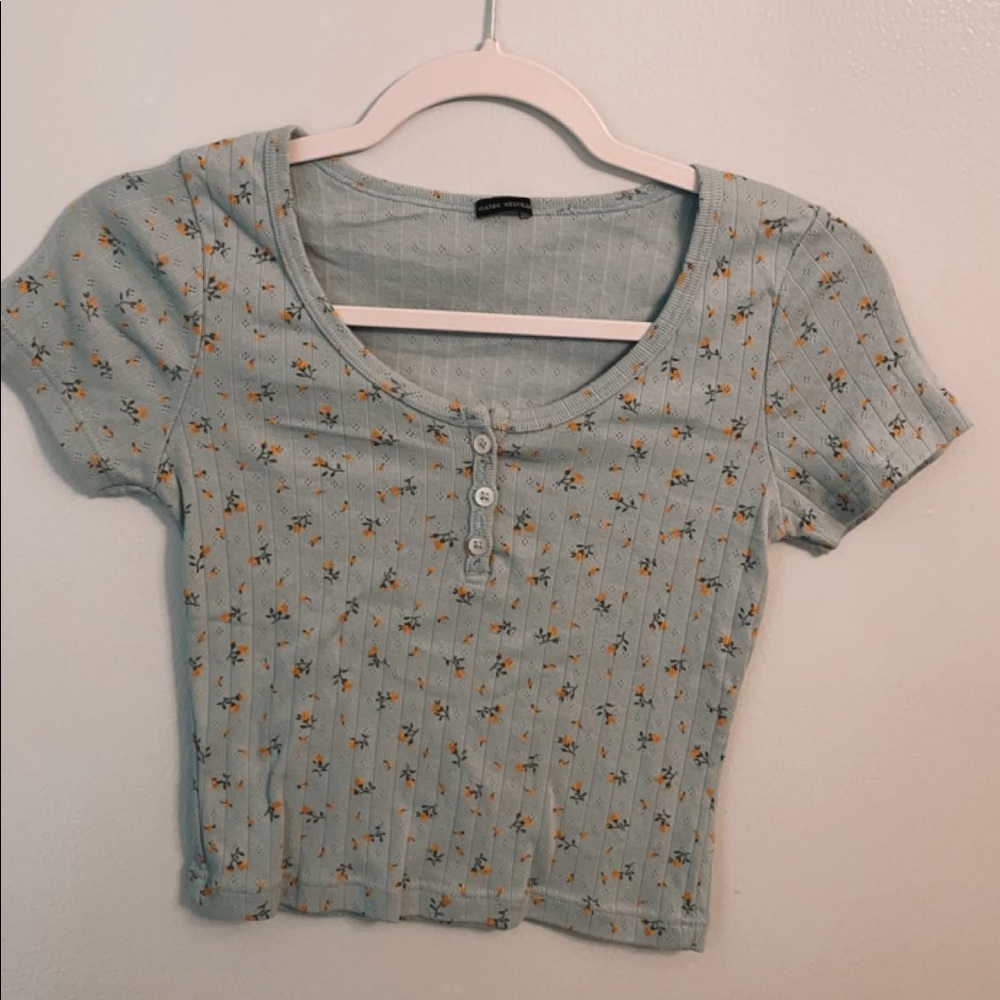 Floral cropped zelly top